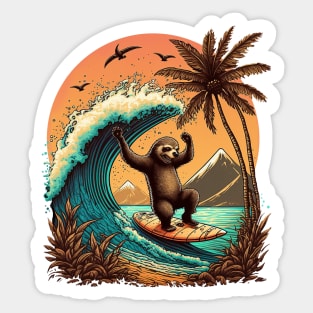 Sloths Up Little Dude Sticker